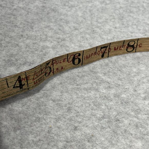 Vintage 50’ Metallic Tape Measure The Lufkin Rule Co 503 Made In USA Decor Craft - Picture 7 of 12